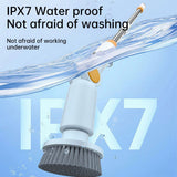 Electric Spin Scrubber with 8 Brush Heads Cordless Cleaning Brush Scrubber 3 Adjustable Handle IPX7 Waterproof LED Digital Display Screen Shower Cleaning Brush for Home Bathroom Kitchen Car In Australia - Darrahopens