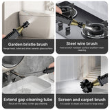 Handheld Multi-surface Steam Cleaner with 4pcs Accessories Touch Screen 6 Levels Adjustable 15s Fast Steam Deep Cleaning with Portable Handle 1200ml/40.5oz Water Tank for Sofa Window Glass Kitchen Stove Range Hood Car