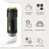 Portable Coffee Machine for Car Home Travel 3 in 1 Cordless Electric Coffee Maker Work With Capsule and Ground Coffee Mini Cold Brew and Heating Coffee Maker with 120ml Cup