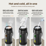 Portable Coffee Machine for Car Home Travel 3 in 1 Cordless Electric Coffee Maker Work With Capsule and Ground Coffee Mini Cold Brew and Heating Coffee Maker with 120ml Cup