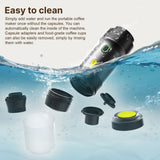 Portable Coffee Machine for Car Home Travel 3 in 1 Cordless Electric Coffee Maker Work With Capsule and Ground Coffee Mini Cold Brew and Heating Coffee Maker with 120ml Cup