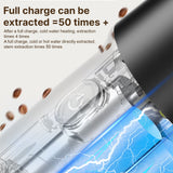 Portable Coffee Machine for Car Home Travel 3 in 1 Cordless Electric Coffee Maker Work With Capsule and Ground Coffee Mini Cold Brew and Heating Coffee Maker with 120ml Cup