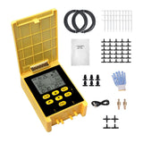 Dual Pump Solar Drip Irrigation System with Rain Sensing Digital Display Screen Child Lock 2 Group Automatic Watering System for 30 Potted Plants DIY Drip Irrigation Kit with Solar Panel 98Ft Pipe Copper Filter Connectors Gloves In Australia - Darrahopens