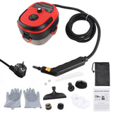 1500W Portable Handheld Steam Cleaner 105℃ High Temperature Steam Deep Cleaning Machine with Removable Water Tank 3 Brush Heads Bend Nozzle Window Scraper with Cloth Cover for Kitchen Bathroom In Australia - Darrahopens