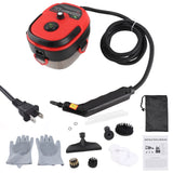 1500W Portable Handheld Steam Cleaner 105℃ High Temperature Steam Deep Cleaning Machine with Removable Water Tank 3 Brush Heads Bend Nozzle Window Scraper with Cloth Cover for Kitchen Bathroom In Australia - Darrahopens