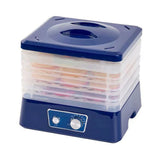 Dehydrators for Food and Jerky with 5 Drying Racks 95-158℉ 8 Gears Temperature Adjustable Vegetable Fruit Dehydrator with Large Knob Control and Clear Food Grade PP Grill Rack