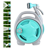 Retractable Garden Hose Reel with 6-in-1 Sprayer Nozzle 49Ft Hose Portable Water Hose Reels with Auto Spray Lock and Pipe Storage Bracket Standard 1/2-3/4'' Pipe Connector for Watering Cleaning In Australia - Darrahopens