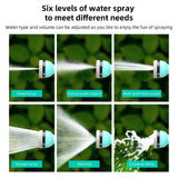 Retractable Garden Hose Reel with 6-in-1 Sprayer Nozzle 49Ft Hose Portable Water Hose Reels with Auto Spray Lock and Pipe Storage Bracket Standard 1/2-3/4'' Pipe Connector for Watering Cleaning