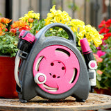 Retractable Garden Hose Reel 37.7Ft Portable Water Hose Reels for Outside with 3-in-1 Sprayer Nozzle Auto Spray Lock and Pipe Storage Bracket for Watering Cleaning In Australia - Darrahopens