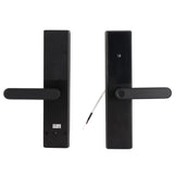 Smart Door Lock Keyless Entry Door Lock Handle with Cards and Keys Biometric Door Lock App Remote Control Virtual Password Smart Lock for 40-120mm Office Home Bedroom Door