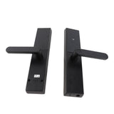 Smart Door Lock Keyless Entry Door Lock Handle with Cards and Keys Biometric Door Lock App Remote Control Virtual Password Smart Lock for 40-120mm Office Home Bedroom Door