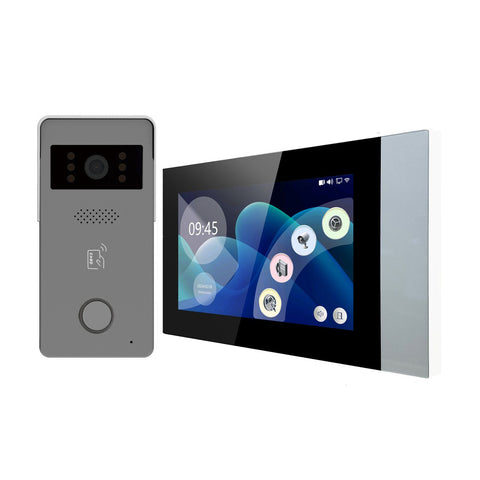 Video Doorbell Intercom System 7 Inch LCD Touch Screen Video Doorbell Door Phone Kits IR Night Vision Camera TY Dual Way Intercom Monitoring Outdoor Indoor for Home Office