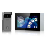 Video Doorbell Intercom System 7 Inch LCD Touch Screen Video Doorbell Door Phone Kits IR Night Vision Camera TY Dual Way Intercom Monitoring Outdoor Indoor for Home Office