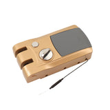 Remote Control Door Lock Home Security Double Anti-Theft Smart Lock App and BT Unlocking Wireless Keyless Deadbolt Access Control System with 4 Remote Control Electronic Lock