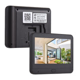 WiFi Video Doorbell for Apartment Peephole Camera 4.3-inch Color Display Screen Smart TY APP 1080P PIR Motion Detection Alarm Camera Night Viewing 2-Way Intercom 120° Wide Angle 5000mAh Rechargeable