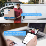 WiFi Video Doorbell for Apartment Peephole Camera 4.3-inch Color Display Screen Smart TY APP 1080P PIR Motion Detection Alarm Camera Night Viewing 2-Way Intercom 120° Wide Angle 5000mAh Rechargeable