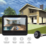 WiFi Video Doorbell for Apartment Peephole Camera 4.3-inch Color Display Screen Smart TY APP 1080P PIR Motion Detection Alarm Camera Night Viewing 2-Way Intercom 120° Wide Angle 5000mAh Rechargeable