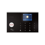 2G/WiFi TY Wireless Home Alarm System 2.4-inch TFT Color Touch Screen Alarm Panel Remote Control SOS Anti-theft Alarm Easy Setup and Control Remote Control DIY GSM Wireless Alarm System for Home Security
