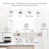 2G/WiFi TY Wireless Home Alarm System 2.4-inch TFT Color Touch Screen Alarm Panel Remote Control SOS Anti-theft Alarm Easy Setup and Control Remote Control DIY GSM Wireless Alarm System for Home Security