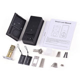 Smart Lock Keyless Entry Door Lock TY APP Fingerprint Password Card Mechanical Key 5 Unlocking Methods Aluminum Alloy Door Lock for 35-50mm Thickness Office Home Bedroom Door
