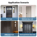 Smart Lock Keyless Entry Door Lock TY APP Fingerprint Password Card Mechanical Key 5 Unlocking Methods Aluminum Alloy Door Lock for 35-50mm Thickness Office Home Bedroom Door