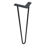 4Pcs Black Iron Table Desk Legs Home Accessories for DIY Handcrafts Furniture 16inch
