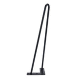 4Pcs Black Iron Table Desk Legs Home Accessories for DIY Handcrafts Furniture 16inch