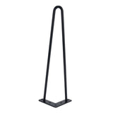 4Pcs Black Iron Table Desk Legs Home Accessories for DIY Handcrafts Furniture 16inch