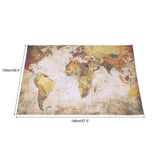 World Map Rug Anti Slip Floor Mat Soft Area Rug Carpet for Home Living Room
