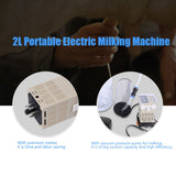 2L Portable Electric Milking Machine with Time Controller for Cow