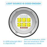 3.7V 28800Lm LED Photography Diving 80m Flashlight Torch with Bracket Stand In Australia - Darrahopens