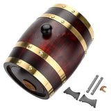 1.5L Vintage Wood Oak Timber Wine Barrel for Whiskey Rum Port In Australia - Darrahopens
