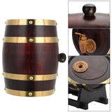 1.5L Vintage Wood Oak Timber Wine Barrel for Whiskey Rum Port In Australia - Darrahopens