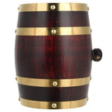 1.5L Vintage Wood Oak Timber Wine Barrel for Whiskey Rum Port