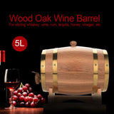 5L Vintage Wood Oak Timber Wine Barrel for Beer Whiskey Rum Port In Australia - Darrahopens