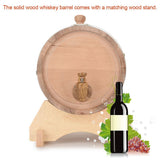 5L Vintage Wood Oak Timber Wine Barrel for Beer Whiskey Rum Port In Australia - Darrahopens