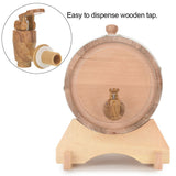 5L Vintage Wood Oak Timber Wine Barrel for Beer Whiskey Rum Port In Australia - Darrahopens