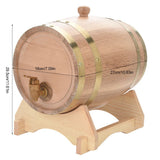 5L Vintage Wood Oak Timber Wine Barrel for Beer Whiskey Rum Port In Australia - Darrahopens