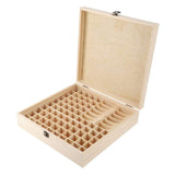 87 Slots Wooden Large Essential Oil Storage Holder Box Case Container Organizer