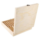 87 Slots Wooden Large Essential Oil Storage Holder Box Case Container Organizer