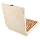 87 Slots Wooden Large Essential Oil Storage Holder Box Case Container Organizer
