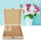 87 Slots Wooden Large Essential Oil Storage Holder Box Case Container Organizer