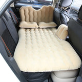 Inflatable Bed Mattress Indoor Outdoor Camping Travel Car Back Seat Air Beds Cushion(Beige)