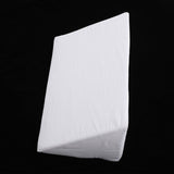 Confortable Foam Cushion Leg Elevation Back Lumbar Relief Rest Support Pillow Cover Pad(White)