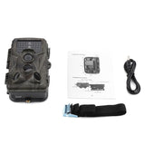 Waterproof Trail IR Camera 1080P 12MP HD Wildlife Game Hunting Cam with 42PCS 850NM IR LEDs