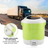 24V 180W 1.6L Electric Portable Multifunctional Rice Cooker Food Steamer for Cars (Green)
