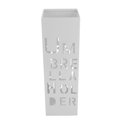 White Iron Hollowed Umbrella Storage Basket Stand Holder Rack In Australia - Darrahopens