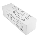White Iron Hollowed Umbrella Storage Basket Stand Holder Rack