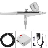 Airbrush Compressor Kit Dual Action Spray Air Brush Set Tattoo Nail Art Tool In Australia - Darrahopens