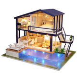 Wooden Miniature Assembling Decorative Ornament House for Kid Child (Without Dustcover) In Australia - Darrahopens